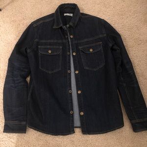 Mens Denim Jacket Shirt Medium